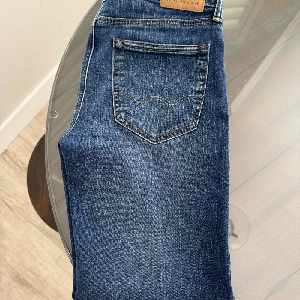 American Eagle Outfitters Men's Dark Blue Slim Jeans